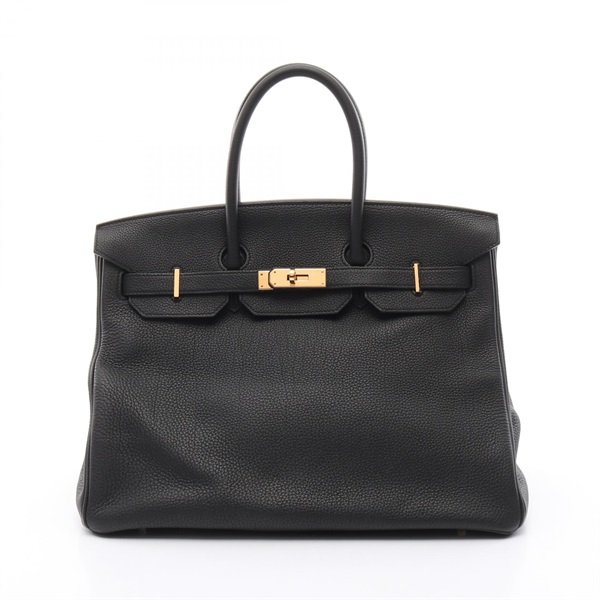 HERMES Birkin 35 Handbag 027634CC Togo leather Black Used Women GHW A