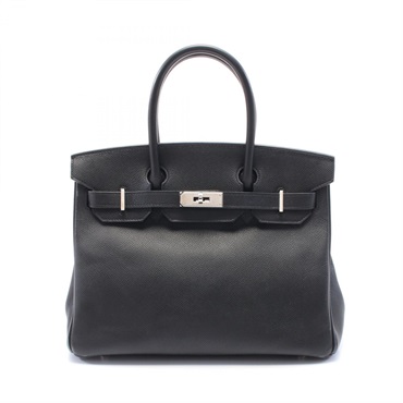 HERMES Birkin 30 Hand bag M 041701CK Epsom leather Black Used SHW