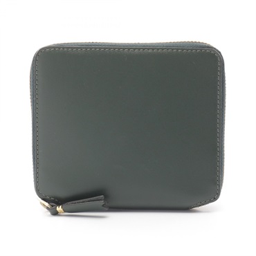 COMME des GARCONS Zippy Round wallet SA2100BGRN leather Green Used unisex