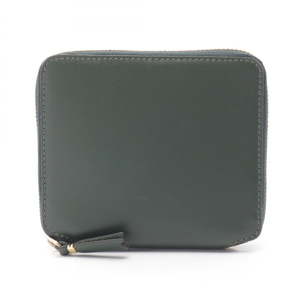 COMME des GARCONS Zippy Round wallet SA2100BGRN leather Green Used unisex