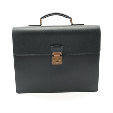 LOUIS VUITTON Moskova Briefcase Business bag M30034 Taiga leather Epicea Used LV
