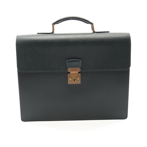 LOUIS VUITTON Moskova Briefcase Business bag M30034 Taiga leather Epicea Used LV