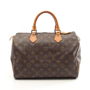 LOUIS VUITTON Speedy 30 Handbag M41526 Monogram canvas leather Brown Used LV