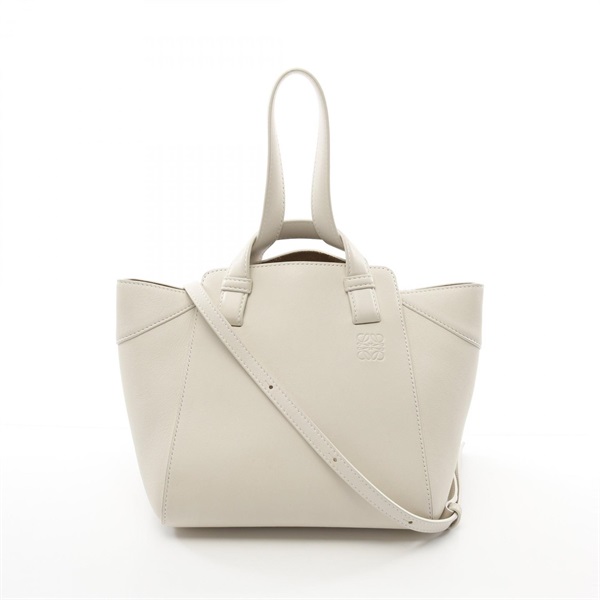 LOEWE Hammock Nugget 2way Shoulder Handbag A538H04X06 leather White Used Women