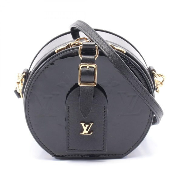 LOUIS VUITTON Mini Boit chapeau Shoulder crossbody Bag M90469 Vernis Noir used