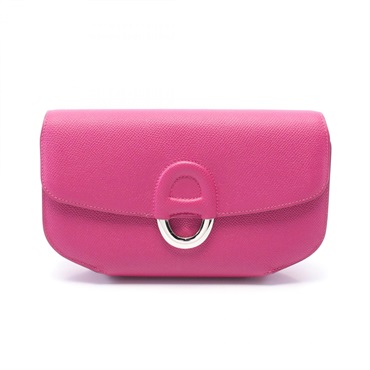 HERMES Cherche midi business clutch bag Epsom leather Rose purple Used Women A