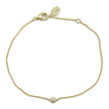 CARTIER D'amour Bracelet XS 18KYG Yellow Gold diamond Used Women