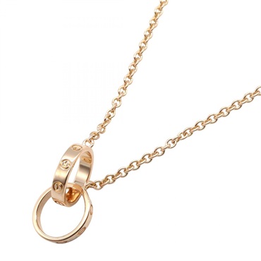 CARTIER Baby Love Necklace Pendant 18KRG Pink Rose Gold Used Women