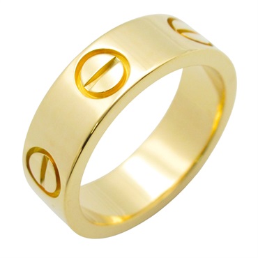 CARTIER Love Ring 18KYG Yellow Gold Used unisex US size 4 #47