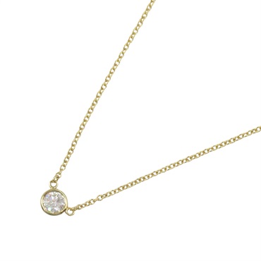 TIFFANY＆CO By the Yard Necklace Diamond Pendant 18KYG Yellow Gold Used women