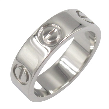 CARTIER Love Ring Pt950 Platinum Used women US size 4.5 #48