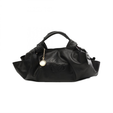 LOEWE Nappa Aire Handbag leather Black Used Women