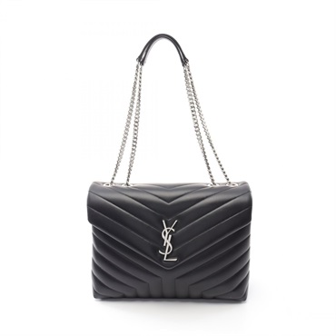 SAINT LAURENT Chain shoulder Tote Bag 574946DV7261000 leather Black NEW Women
