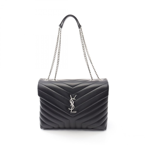SAINT LAURENT Chain shoulder Tote Bag 574946DV7261000 leather Black NEW Women
