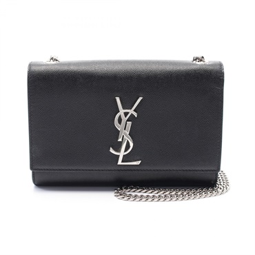SAINT LAURENT KATE Small Chain Shoulder Bag N1000 leather Black NEW Women SHW