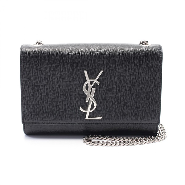 SAINT LAURENT KATE Small Chain Shoulder Bag N1000 leather Black NEW Women SHW