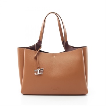 TOD'S Timeless Hand Tote Bag XBWAPAF9300QRI9P13 leather Brown NEW Women