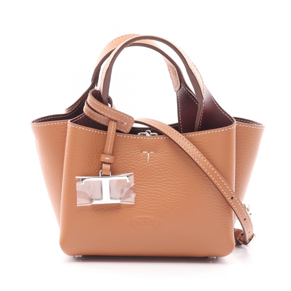 TOD'S Timeless Mini 2way shoulder crossbody Hand bag XBWAPAFL000QRI9P13 leather