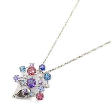 JEWELRY Kenji Kiuchi Multi Necklace 18KWG White Gold Amethyst Tourmaline women