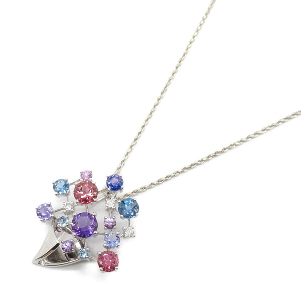 JEWELRY Kenji Kiuchi Multi Necklace 18KWG White Gold Amethyst Tourmaline women