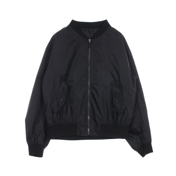 PRADA Re-Nylon Blouson SGC006 Nylon Black Used Women #L