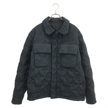 LOUIS VUITTON Blouson Jacket coat HIB50WRSC Nylon Navy Used Women size 48