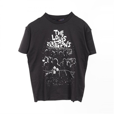 LOUIS VUITTON LV Concert T-shirt RM231M NPG cotton Black White Used mens S