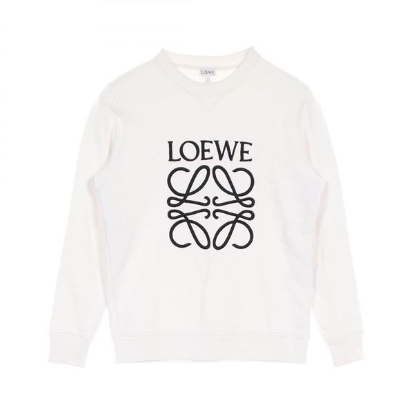 LOEWE Anagram Embroidery sweatshirt #XS pullover H6109900CR cotton White Used