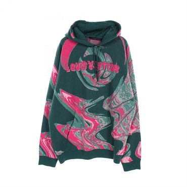 LOUIS VUITTON Graphic hoodie #5L sweatshirt RM232MZLWHPN33W cotton Green Pink