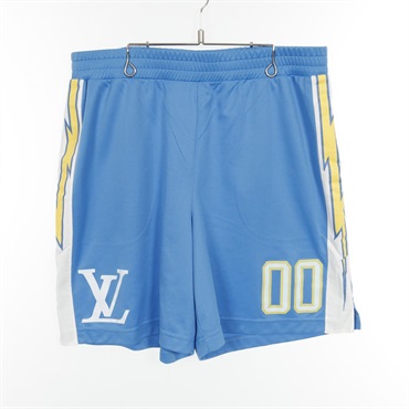 LOUIS VUITTON Sports games Pants HMY66W polyester Blue White LV Used mens XXL