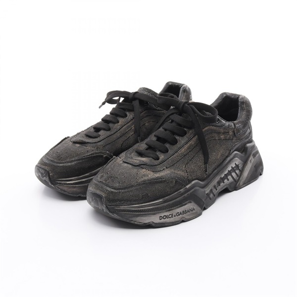 DOLCE & GABBANA Day Master sneakers shoes #8 leather Black Used mens