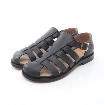 LOEWE CAMPO Sandals L814465X77110036 leather Black #36 NEW Women