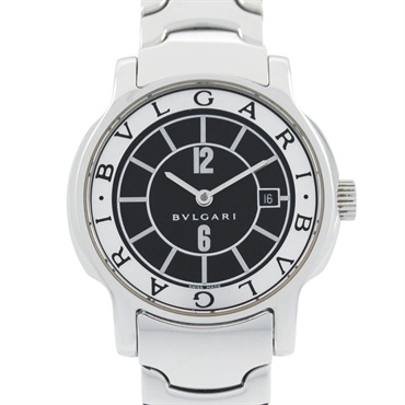 BVLGARI Solo tempo Wrist Watch ST29S Quartz Stainless Steel Used Women