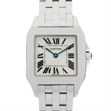 CARTIER Santos Demoiselle LM Wrist Watch W25065Z5 Quartz SS Used Women