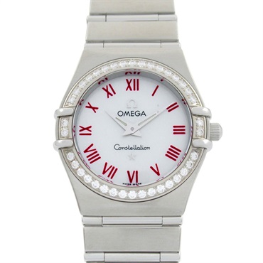 OMEGA Constellation Diamond Bezel Wrist Watch 1476.63 Quartz SS Used Women