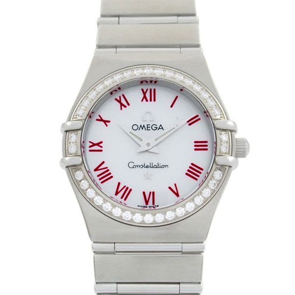 OMEGA Constellation Diamond Bezel Wrist Watch 1476.63 Quartz SS Used Women