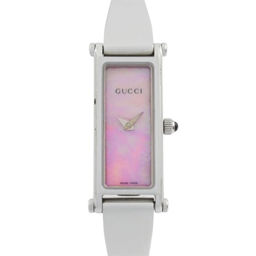 GUCCI Bangle Wrist Watch 1500L Quartz Stainless Steel Used Women
