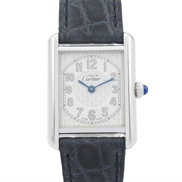 CARTIER Tank Must Wrist Watch W1014254 Quartz SV leather Used Women