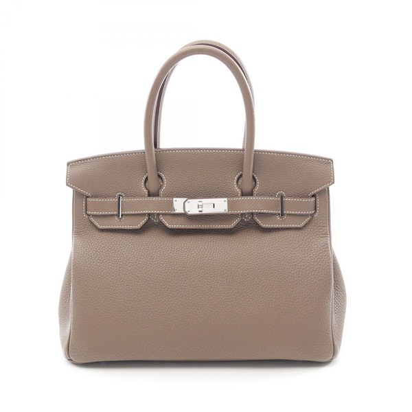 HERMES Birkin 30 Handbag Togo leather etoupe Used SHW