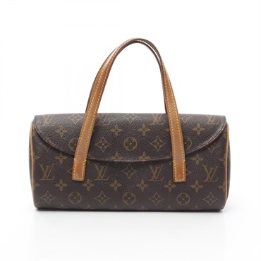 LOUIS VUITTON Sonatine Handbag M51902 Monogram canvas leather Brown Used Women