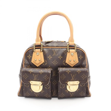LOUIS VUITTON Manhattan PM Handbag M40026 Monogram canvas Brown Used Women LV