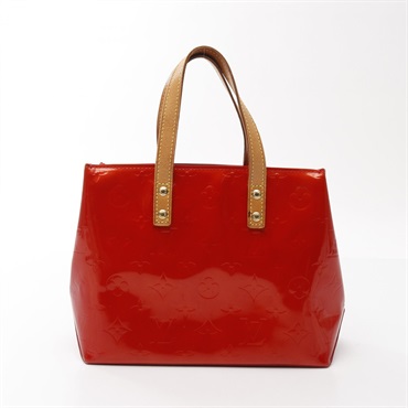 LOUIS VUITTON Lead PM Tote Handbag M91088 Vernis leather Red Rouge Used Women LV