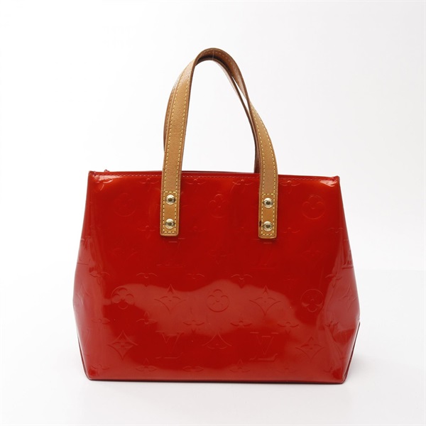LOUIS VUITTON Lead PM Tote Handbag M91088 Vernis leather Red Rouge Used Women LV