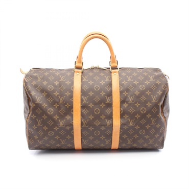 LOUIS VUITTON Keepall50 Hand bag M41426 Monogram canvas Brown Used unisex LV