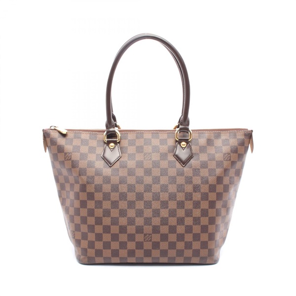 LOUIS VUITTON SaleyaMM Tote Bag N51182 Damier canvas Brown Ebene Used Women LV
