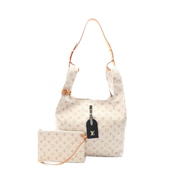 LOUIS VUITTON Atlantis GM Shoulder Tote Bag M24409 Monogram Dune White Used