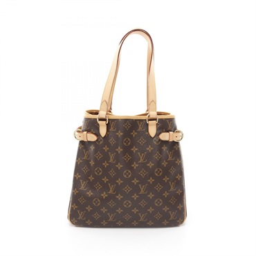 LOUIS VUITTON Batignolle Vertical Tote Bag M51153 Monogram leather Brown Used