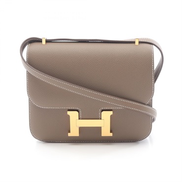 HERMES Constance 3 mini Shoulder Bag K 083905CC Epsom Etoupe Grey GHW