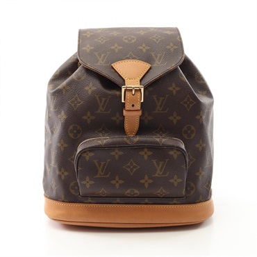 LOUIS VUITTON Montsouris MM Rucksack Backpack bag M51136 Monogram leather Brown