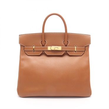 HERMES Haut a courroies 32 Hand bag Z 014348CC Courchevel Gold Used GHW